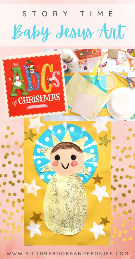 Baby Jesus Art For Kids, K Is For King Preschool Craft, Baby Jesus Crafts, J Is For Jesus, Jesus Preschool, Baby Jesus Craft, Kids Christmas Crafts Easy, Kids Church Activities, Snow Crafts