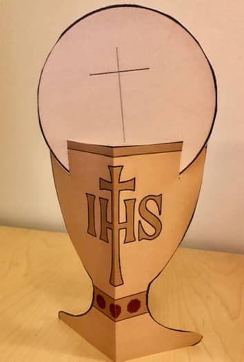 Eucharist First Communion Craft Activity by Halos and Pencils | TPT Communion Crafts For Kids, Catholic Crafts For Kids, Ccd Crafts, The Eucharist, Catholic Education, Catholic Crafts, Faith Formation, Catholic Kids, Church Activities