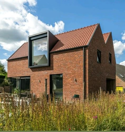 Dormer Roof, Black Houses, Renovation Architecture, House Cladding, Roof Extension, House Extension Design, Dormer Windows, Brick Architecture, Modern Farmhouse Exterior