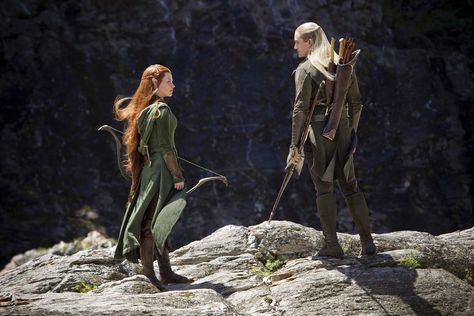 Scenes and Characters Added to the Hobbit Films | Fandango Hobbit Desolation Of Smaug, Legolas And Tauriel, The Desolation Of Smaug, Film Trailer, The Hobbit Movies, Into The West, Desolation Of Smaug, Ian Mckellen, Heroic Fantasy