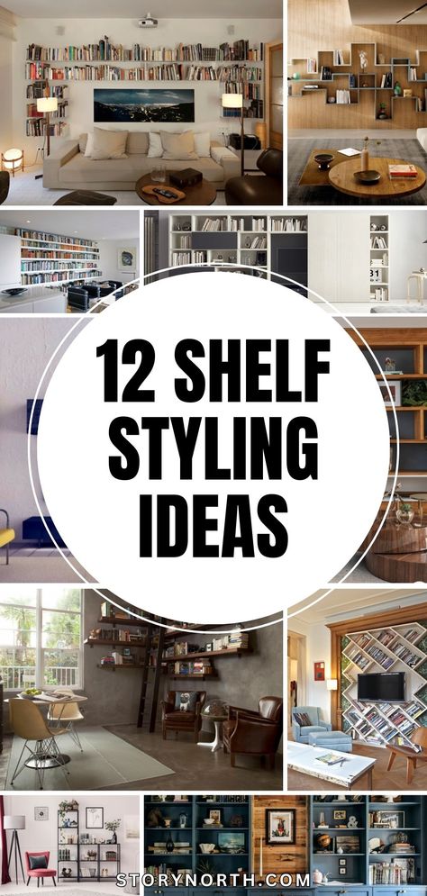 Save this pin for creative shelf decor ideas that will elevate your space! Discover how these styling tips can bring new life to your living room. #HomeDecor #LivingRoomInspo #ShelfStyling #InteriorDesignTips Living Room Shelving Decor Ideas, Styling Bookshelves Living Room, How To Decorate Shelves, Living Room With Shelves, Bohemian Shelf Decor, Shelf Display Ideas, Wall Of Shelves, Shelf Styling Ideas, Antique Wall Shelf