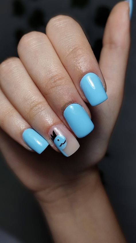 Nail art, dino, art, 2023, drawing, disney, blue nails, cartoon characters, dinosaur Dinasour Nail Designs, Dinosaur Nails Designs, Dinosaur Nail Art, Dino Nails, Dinosaur Nails, Blue Short Nails, Nails Cartoon, 2023 Drawing, Drawing Disney