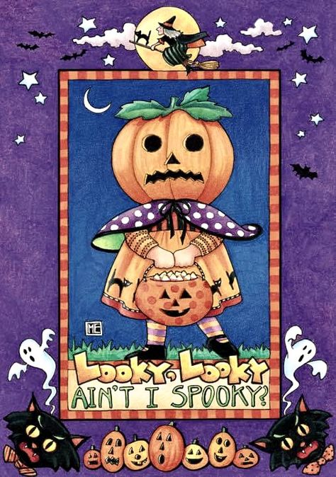 Mary Engelbreit Magnet Art, Image Halloween, Halloween Greeting Card, Halloween Greetings, Mary Engelbreit, Halloween Illustration, Halloween Card, Halloween Images, Halloween Pictures