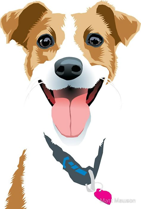 Jack Russell Terrier Painting, Dog Art Illustration, Dog Pfp, Dog Design Art, Cute Dog Drawing, Dog Aesthetic, 강아지 그림, Dog Painting, Jack Russel