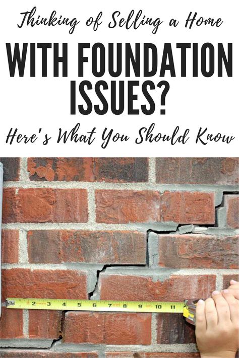 Thinking of Selling a Home With Foundation Issues? Here’s What You Should Know Foundation Repair Houses, Bulletproof Clothing, Homeowner Tips, Fixer Upper House, House Flipping, Creepy Crawlers, Cracked Wall, House Shifting, Foundation Repair