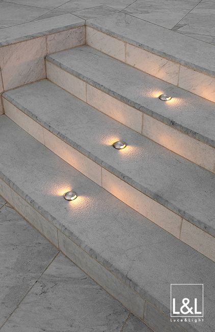 Staircase Wall Lighting, Ramps And Stairs, Light Stairs, Stairs Light, Staircase Lighting Ideas, Stairs Lighting, Outdoor Pathway Lighting, Landscape Stairs, Staircase Outdoor