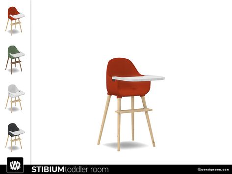 wondymoon's Stibium High Chair High Chair Sims 4 Cc, Sims 4 Cc Highchair, Sims 4 Highchair, Sims 4 Cc High Chair, Sims 4 High Chair Cc, Sims 4 High Chair, Toddler High Chair, Wall Decor Letters, Cc Mods