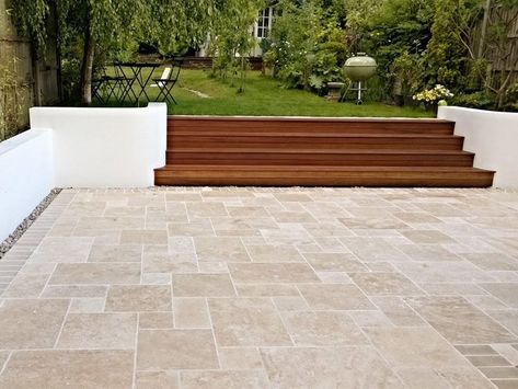 Travertine Stairs, Ivory Travertine, Travertine Outdoor, Outdoor Pavers, Travertine Pavers, Paver Tiles, Outdoor Paving, Exterior Wall Tiles, Exterior Tiles