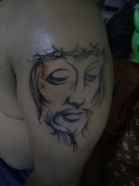 #Nazarene Black Nazarene Tattoo, Nazarene Tattoo, Black Nazarene, Black Tattoos, Ink Tattoo, Tattoo Design, Portrait Tattoo, Tattoo Designs, I Hope