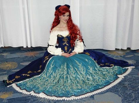 Fairytale collection - Ariel Ariel Blue Dress, Ariel Pink Dress, Ariel Cosplay, Ariel Dress, Everyday Cosplay, Ariel Mermaid, White Mermaid, Disney Designs, Disney Cosplay