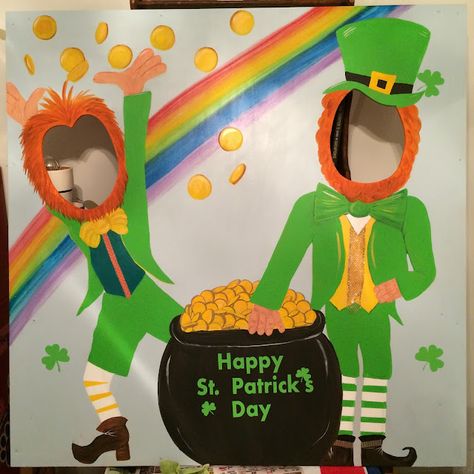 Kids Summer Schedule, St Patrick's Day Photos, Face Cut Out, St Patricks Crafts, St Patricks Day Crafts For Kids, Acrylic Art Projects, St Patrick's Day Crafts, Saint Patties, St Pattys Day