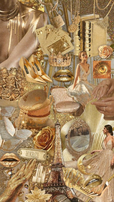 Golden ✨ #goldaesthetic #gold #glitter Golden Oldies Aesthetic, Golden Mood Board, Gold Glitter Aesthetic, Masquerade Ball Aesthetic, Leo Aesthetic, Golden Wallpaper, Ball Aesthetic, All That Glitters Is Gold, Lashes Logo