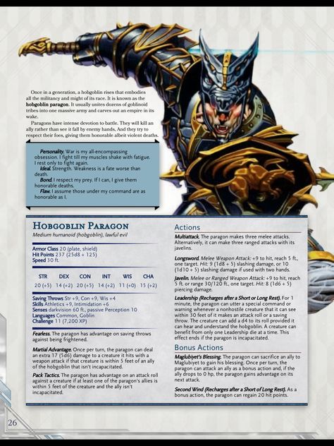 5e Hobgoblin, Dnd Goblin Stats, Dnd Goblin Monster, Dnd Monster Stats, Dnd 5e Monster Stats, Dnd Orc, Dungeons And Dragons Rules, Dungeons And Dragons Races, Dnd Stats