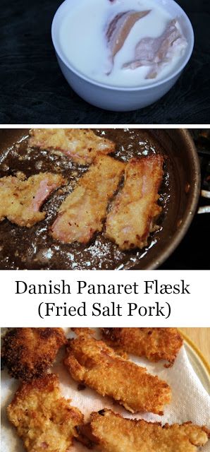 Enjoy this very salty fried Danish recipe: Panaret Flæsk: Fried or Breaded Salt Pork! Some people call it Streak-o-lean, too. Danish Dishes, Cafe Rio Sweet Pork Recipe, Danish Recipes, Pork Crockpot Recipes, Danish Recipe, Ground Pork Recipes, Pork Recipes For Dinner, Pulled Pork Leftovers, Salt Pork