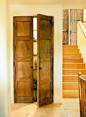 Pantry Doors - La Puerta Originals Closet Remodel Ideas, Mexican Doors, Custom Exterior Doors, Cellar Doors, Kitchen Pantry Doors, Custom Pantry, Pantry Doors, Pantry Ideas, Closet Remodel