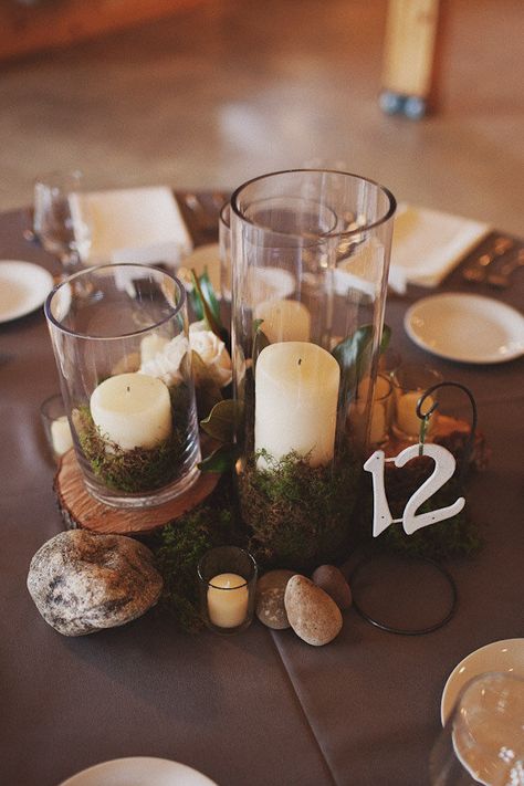 Event Centerpiece, Rustic Centerpieces, Carolina Wedding, North Carolina Wedding, Diy Brides, Mod Wedding, Candle Centerpieces, Deco Table, Floral Centerpieces