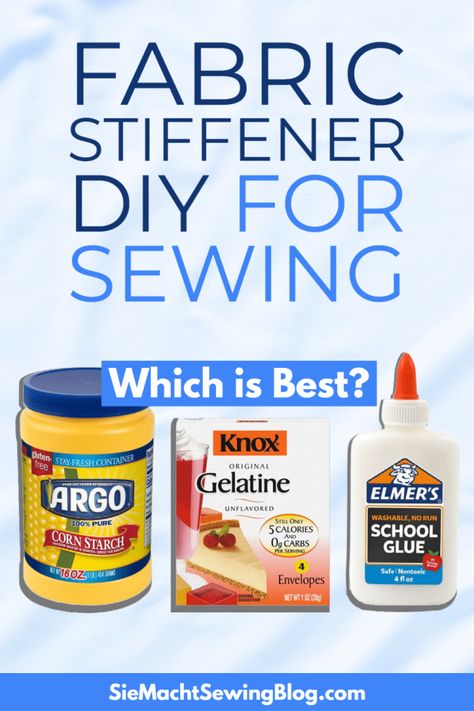 Homemade Fabric Stiffener How To Make, How To Stiffen Yarn, How To Stiffen Fabric, Fabric Stiffener Diy, Diy Fabric Stiffener, Starch Solution, Macrame Feathers, Fabric Stiffener, Homemade Cleaners