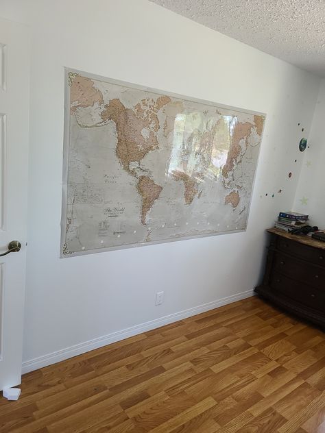 Maps International Giant World Map - Antique World Map Poster - Laminated - 77.5 x 46 : Amazon.ca: Office Products Giant World Map, Wall Pics, Antique World Map, World Map Poster, Basement Walls, Office Room, Office Products, Bedroom Inspo, Map Poster