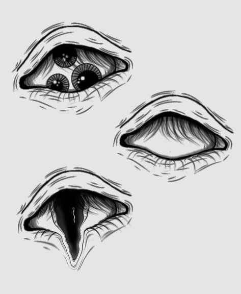 Bloodshot Eyes Drawing, Stave Tattoo, Demon Eyes Tattoo, Solarpunk Tattoo, Tattoo Ideas Eyes, Heavy Black Tattoo, Creepy Eye Art, Straight Tattoo, Eye Tattoo Design