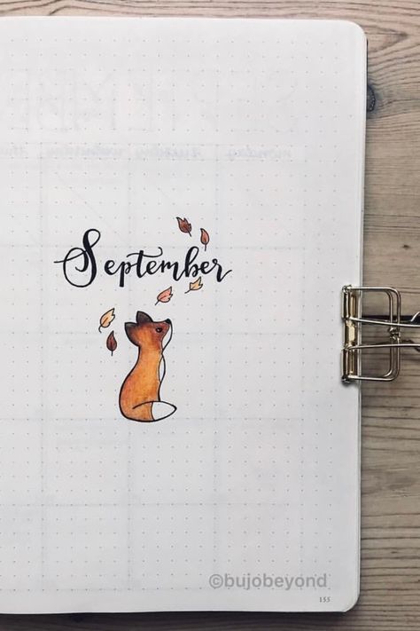 August Dot Journal Ideas, September Monthly Spread Bullet Journal, September Header Bullet Journal, September Diary Ideas, September Spread Bullet Journal, Bullet Journal Ideas Pages September, September Title Page, Bullet Journal Month Cover September, September Aesthetic Drawing