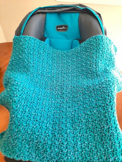 Easy Crochet Baby Car Seat Blanket Free Crochet Car Seat Blanket Pattern, Crocheted Car Seat Blanket Pattern, Car Seat Blanket Pattern Crochet, Crochet Car Seat Blanket Free Pattern, Crochet Stroller Blanket Pattern Free, Crochet Car Seat Cover Pattern Free, Crochet Baby Car Seat Cover, Crochet Car Seat Blanket, Car Seat Blanket Pattern