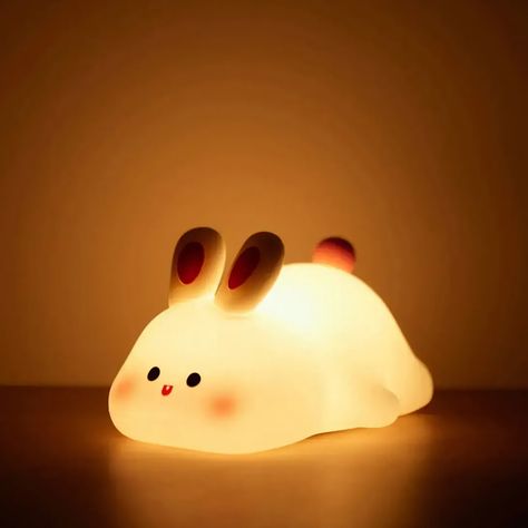 Brighten up your space with our Cute Rabbit Silicone Lamp. A charming touch for a cozy, dreamy home. #DreamyHome #WhimsicalLighting Animal Night Light, Baby Night Light, Kids Bedtime, Cute Sheep, Kids Night, Sopot, Night Light Kids, Intelligent Design, Night Lamps