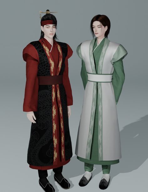 Sims World, Medieval Outfit, Masculine Clothing, Male Outfit, Moon Lover, Sims 4 Dresses, Moon Lovers, Asian Outfits, The Sims4