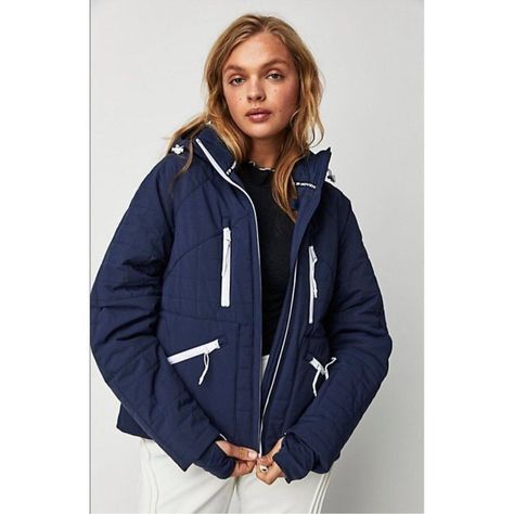 New With Tag Line Thru Inside Label To Prevent Store Return D93 Pullover Half Zip, Short Parka, Ski Coat, Half Zip Jacket, Free People Jacket, Free People Movement, Snow Jacket, Fp Movement, Warm Jacket