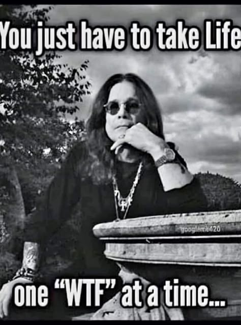 Ozzy Osbourne Family, Creepy Quotes, Prince Of Darkness, Crazy Train, New Rock, Ozzy Osbourne, Time Quotes, Black Sabbath, Just Saying