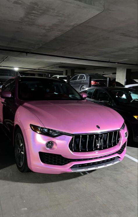 Pink cars maserati levante Pink Cars Luxury, Pink Maserati, Maserati Aesthetic, Pink Car Wrap, Pink Suv, Pink Bmw, Pink Car Interior, Car Maserati, Starfield Library