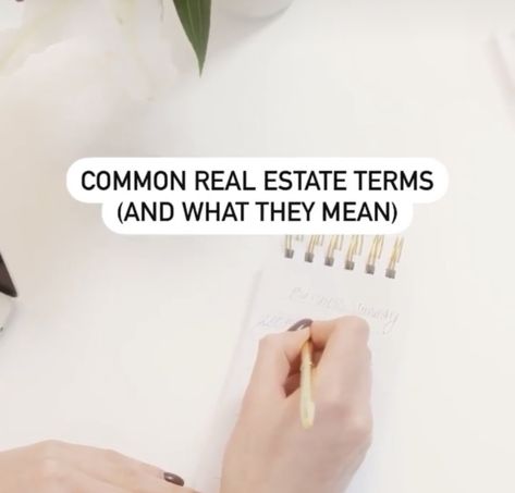 Common Real Estate Terms Real Estate Terms, Selling A Home, Selling House, Estate Agent, Real Estate Agent, How To Find Out, Meant To Be, Real Estate