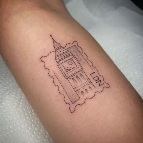 Vagabond Tattoo Studio | London Tattoo Shop Uk Stamp Tattoo, London Fine Line Tattoo, London Themed Tattoo, Venice Italy Tattoo, Scotland Stamp Tattoo, Nyc Stamp Tattoo, London Stamp Tattoo, Uk Tattoo Ideas, London Inspired Tattoo