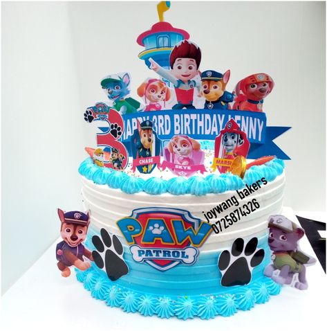 Paw Patrol Cake Boy, Cake Whipped Cream, Whipped Cream Cake, Whipped Cream Cakes, Cake Boy, Paw Patrol Cake, Birthday Cake Topper Printable, Cakes For Boys, Strawberry Cake