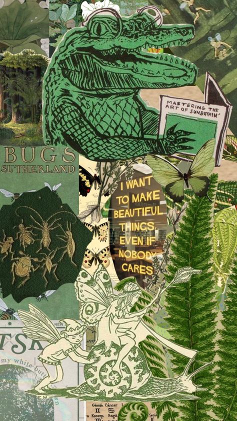 #fyp #collage #aesthetic #moodboard #vintage #crumpledcinna #green #fairy #crocodile Green Crocodile Wallpaper, Cute Alligator Wallpaper, Crocodile Wallpaper Aesthetic, Alligator Wallpaper Iphone, Crocodile Aesthetic Wallpaper, Crocodile Wallpaper Iphone, Gator Aesthetic, Animal Collage Wallpaper, Cute Crocodile Wallpaper