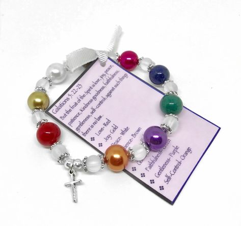 Fruit Of The Spirit Bracelet, Salvation Bracelet, Book Of Galatians, The Fruits Of The Spirit, Gifts Of The Spirit, Fruits Of The Spirit, The Fruit Of The Spirit, Custom Charm Bracelet, Faith Bracelet