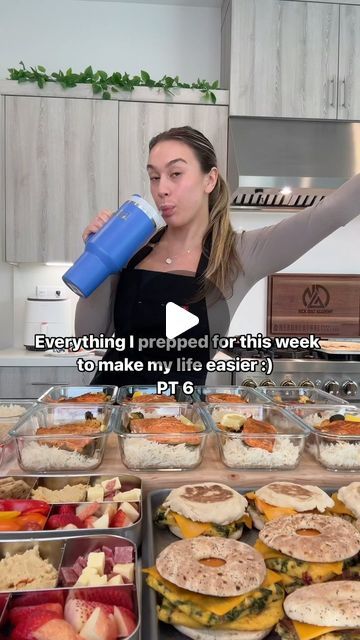 Easy Lunch Prep, Recipes Using Rice, Salmon Meal Prep, Easy Meal Prep Lunches, Snack Boxes Healthy, Family Meal Prep, Rice Healthy, Freezer Dinners, Bariatric Friendly Recipes