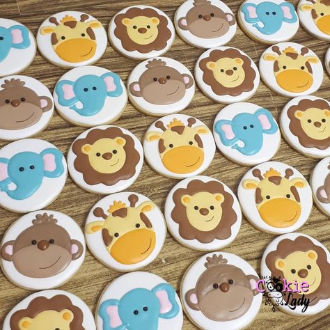 Melanie De Schutter on Instagram: “It's a wild one!! This is always a cute theme.  #itsawildone #wildonebirthday #safariparty #sugarcookies #icedsugarcookies #icedcookies…” Circus Cookies, Safari Cookies, Wild Birthday Party, Cutout Cookies, Cookies Ideas, Iced Sugar Cookies, Cute Themes, Jungle Party, Animal Cookies