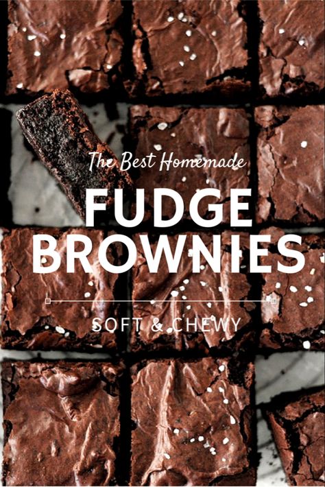 Best Fudge Brownies, Best Fudgy Brownie Recipe, Brownie Recipe With Cocoa, The Best Brownie Recipe, Brownies Homemade, Best Fudge, Classic Brownies Recipe, Cocoa Powder Recipes, Brownies From Scratch