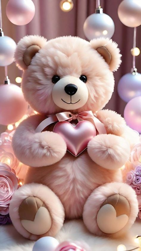 Wallpaper Cantik Iphone, Baby Pink Wallpaper Iphone, Cute Wallpapers For Android, Steiff Bears, Unique Iphone Wallpaper, Animation Wallpaper, Teddy Bear Images, Teddy Bear Wallpaper, Android Wallpaper Art