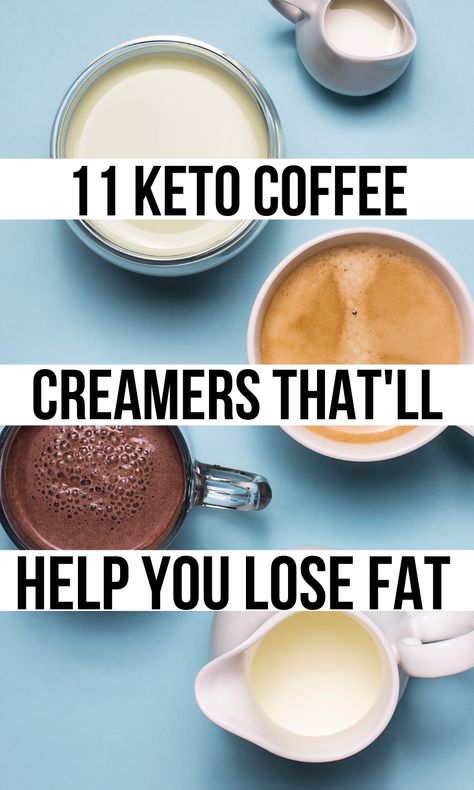 These amazing low carb coffee creamers are made with MCT oil, Heavy Whipping Cream, and several different flavorings that make your morning bulletproof coffee taste just like Starbucks or CoffeeMate creamers. Mocha, salted caramel, eggnog, chocolate covered cherry, nutella, and many more flavors! And guess what! They are all sugar free! | Olivia Wyles | Keto Lifestyle Guide | Low Carb Recipes Eggnog Chocolate, Low Carb Coffee Creamer, Coffee Creamer Recipes, Low Carb Coffee, Keto Coffee Creamer, Bulletproof Coffee Recipe, Chocolate Covered Cherry, Keto Coffee Recipe, Homemade Coffee Creamer