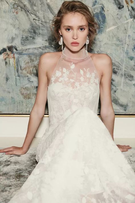 Mira Zwillinger KATYA dress Mira Zwillinger Wedding Dress, Dress Reference, Bridal Dresses Vintage, Mira Zwillinger, Couture Wedding Gowns, Grace Loves Lace, Sophisticated Wedding, 2024 Wedding, Bridal Fashion Week