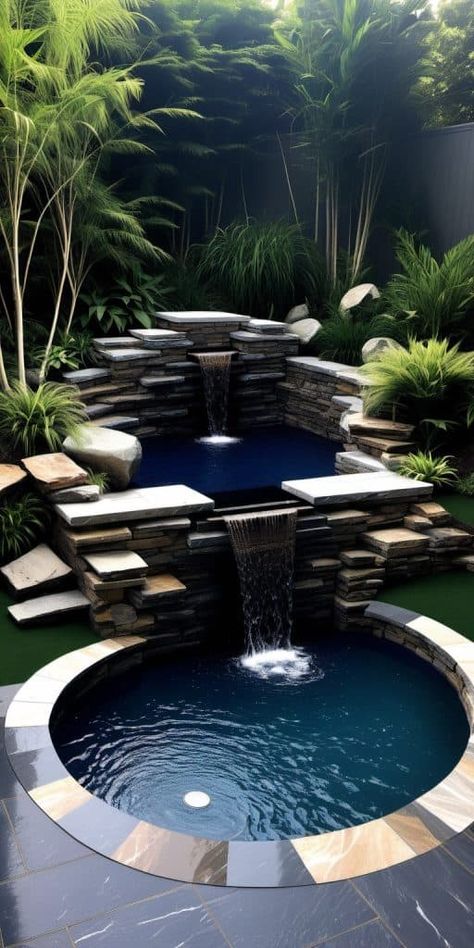 30 Breathtaking Backyard Plunge Pools Redefining Luxury Living - Peak Patio Life Small Plunge Pool, Lap Pools Backyard, Small Pools Backyard, Relaxing Outdoor Spaces, Pools For Small Yards, Pool Shade, Plunge Pools, Ground Pools, Waterfall Features