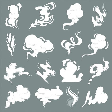 Steam clouds, cartoon dust smoke smell v... | Premium Vector #Freepik #vector #odor #cartoon-smoke #fume #vapour Perfume Illustration, Cartoon Clouds, Book Illustration Art, Cloud Drawing, Canvas Painting Designs, Art Prompts, Flash Art, Free Vector Art, Painting Inspiration