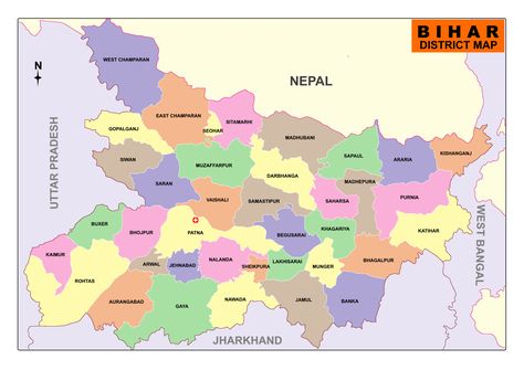 Bihar Map District Bihar map outline Bihar Map – You can download the map of Bihar as a PDF for free. You can use this map for educational and non-commercial purposes. The third largest populated state Bihar is located in the eastern region of India. Area wise it isRead More → Bihar Map Full Hd, Bihar Map, Indian River Map, River Map, Train Drawing, Geography Map, Map Outline, India Map, Area Map