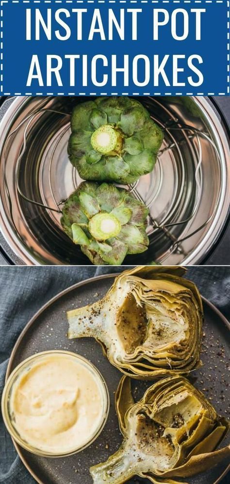 Pressure Cooker Artichokes, Easy Pressure Cooker Recipes, Pressure Cooker Recipe, Vegan Instant Pot Recipes, Appetizer Dishes, Artichoke Recipes, Instant Pot Dinner Recipes, Paleo Dinner, Instapot Recipes