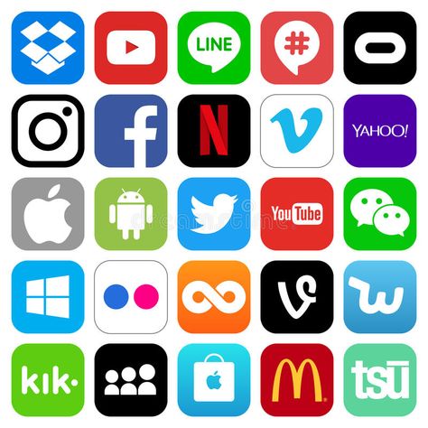 Social Media Icons Vector, Social Media Icons Free, Social Media Apps, General Knowledge Facts, App Logo, Keychain Design, July 12, Logo Design Trends, Social Media Icons