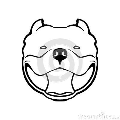 American bully dog emblem. Vector illustration of dog head on white background. American Bully Tattoo Ideas, Bully Tattoo Design, American Bully Tattoo Design, American Bully Drawing, American Bully Logo, American Bully Tattoo, Bully Tattoo, American Bully Dog, Bully Pitbull