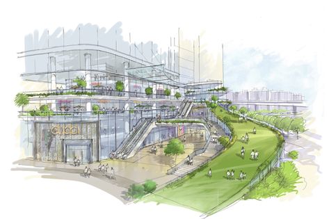 Big Win for Transit-Oriented Development – LWK + PARTNERS Transit Oriented Development, Perspective Reference, Urban Spaces Design, Solar Punk, Architects Desk, New Urbanism, Urban Design Plan, Architecture Competition, Commercial Street