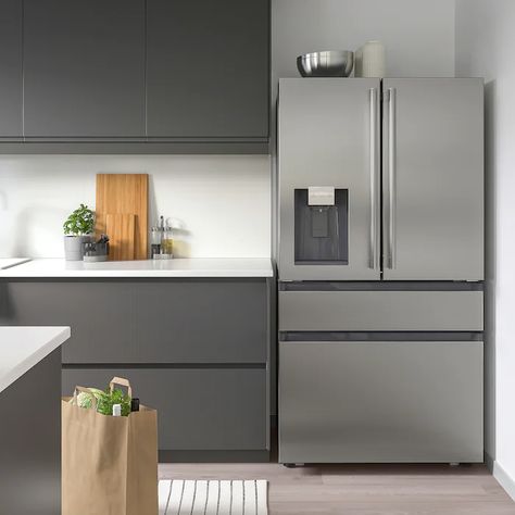 IKEA's Canada New Products at Low Prices - Shop Online Today - IKEA Fridge With Ice Maker, Ikea Fridge, Vegetable Drawer, Ikea Canada, Refrigerator Brands, Kitchen Ikea, Ikea Store, Stainless Steel Refrigerator, Kitchen Refrigerator