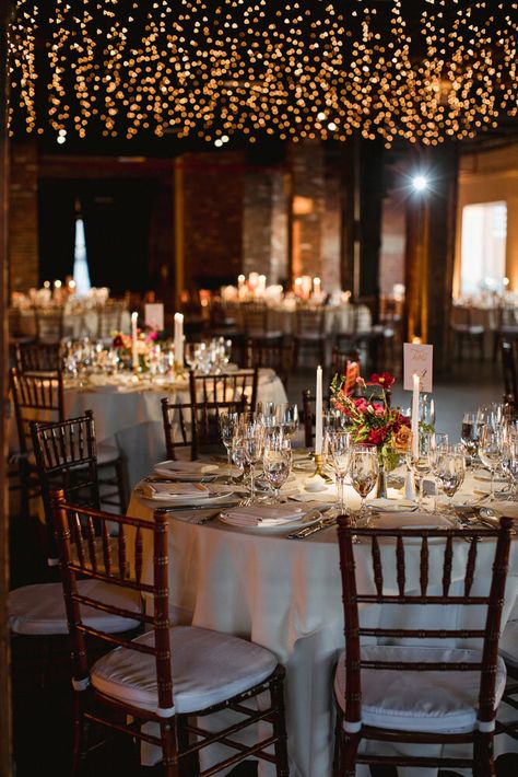 Red Brick Wedding Venue Decor, Liberty Warehouse Wedding, Warehouse Wedding Reception, Reception Aesthetic, Wedding Guest Table Decor, Brick Wedding Venue, Sims Photography, Brooklyn Wedding Venues, Wedding Guest Table